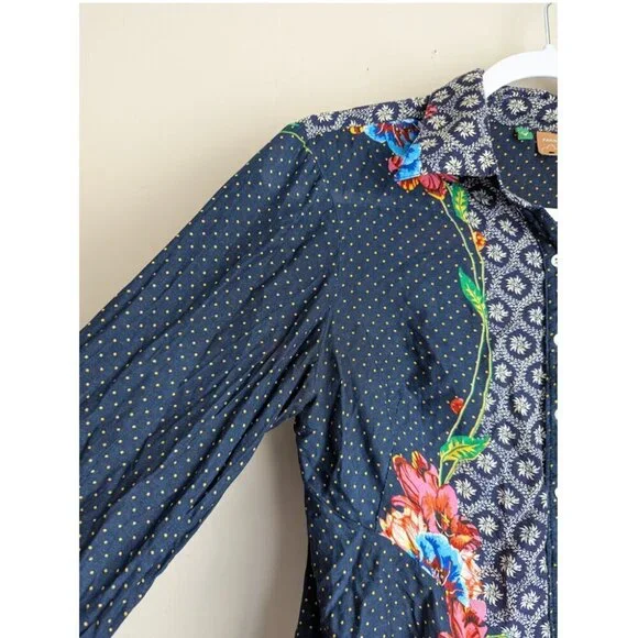 Farm Rio Floral Polka Dot Blouse - Picture 5 of 10